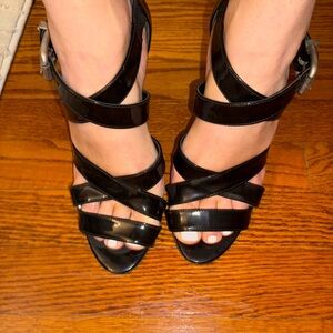 Michael Kors Black Strappy Heels
